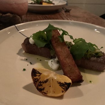 Rich Table - Dry Aged Ribeye, Sauce Diane, Baked Potato Gratin - New American Near Me - San Francisco, California