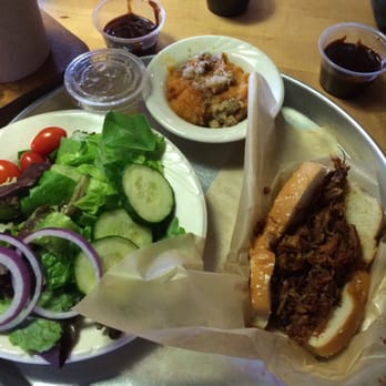 City Barbeque - Pulled Chipotle Rib Sandwich & a side salad... - Barbeque Near Me - Newark, Ohio City Barbeque - Pulled Chipotle Rib Sandwich & a side salad... - Barbeque Near Me - Newark, Ohio