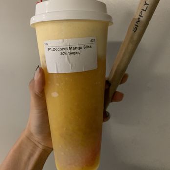 Simply Sip Tea - Signature Coconut Mango Bliss - Bubble Tea Near Me - Baltimore, Maryland Simply Sip Tea - Signature Coconut Mango Bliss - Bubble Tea Near Me - Baltimore, Maryland