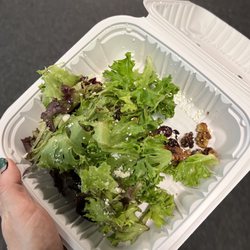 "Salad" with goat cheese