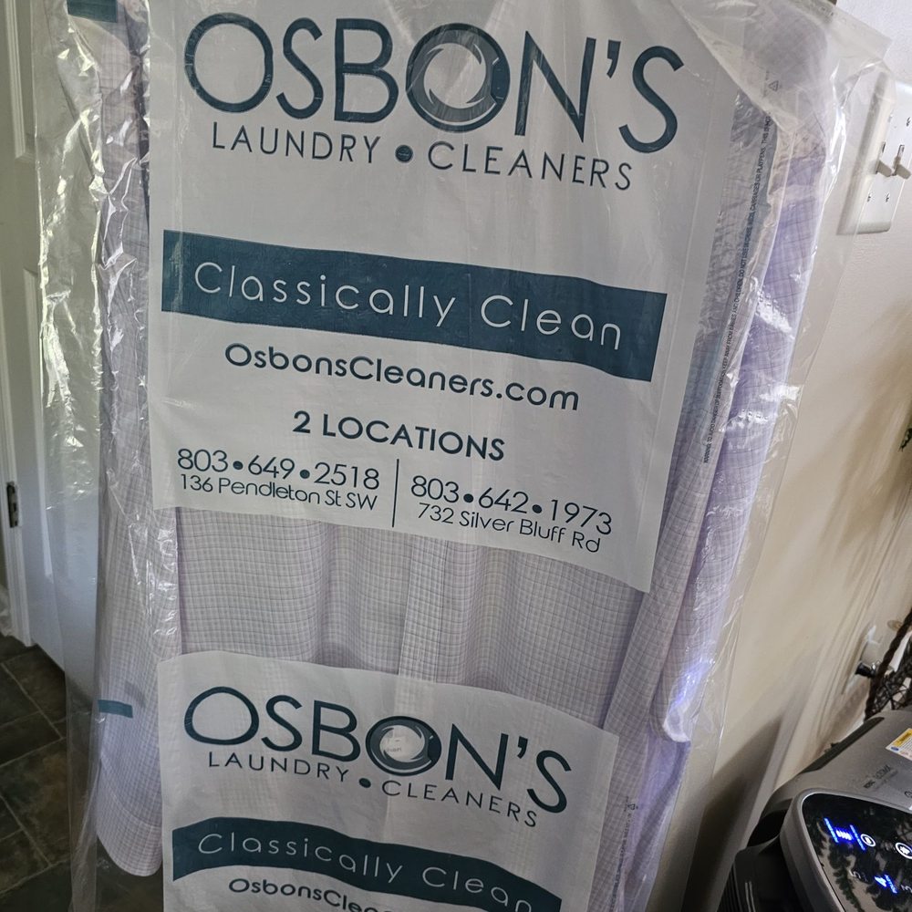 Osbon's Laundry and Cleaners - Dress shirt cleaned and pressed - Laundry Services Near Me - Aiken, South Carolina Osbon's Laundry and Cleaners - Dress shirt cleaned and pressed - Laundry Services Near Me - Aiken, South Carolina