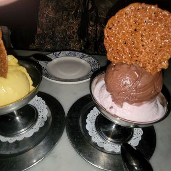Cafe Fiorello - Deserts: mango sorbet, chocolate strawberry gelato - Italian Near Me - New York, New York Cafe Fiorello - Deserts: mango sorbet, chocolate strawberry gelato - Italian Near Me - New York, New York