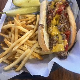 Cheesesteak sandwich Cheesesteak sandwich