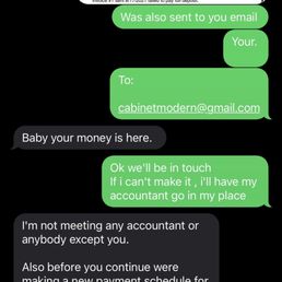 Calling me baby ,  weirdoo