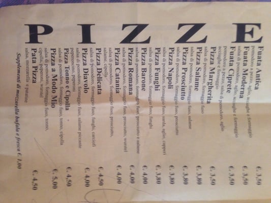 Menu photo 1 Taxi Pizza Ravanusa, AG