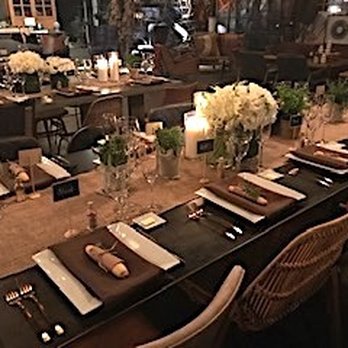 Gourmet Delivery To Go - a long table set with place settings - Caterers Near Me Gourmet Delivery To Go - a long table set with place settings - Caterers Near Me