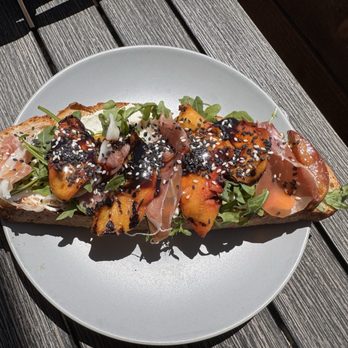 Trailhead - Apricot and prosciutto toast - Coffee & Tea Near Me - Novato, California