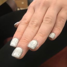 Horrible and clunky and glitter painted onto my cuticles, $75??? Not a chance