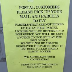 US Post Office - Supposed official communication from the GV PO.