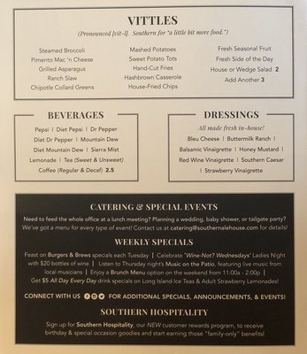Menu photo 2 Southern Ale House Tuscaloosa, AL Menu photo 2 Southern Ale House Tuscaloosa, AL