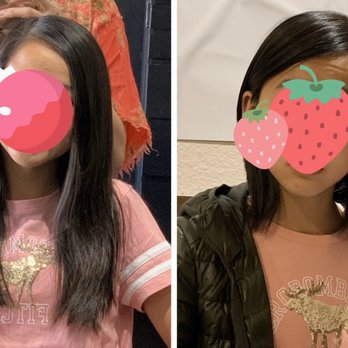 Studio 79 - My daughter. Before and after - Hair Salons Near Me - Diamond Bar, California