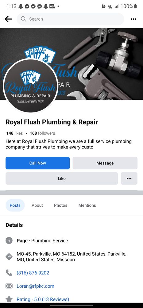 Slide of Royal Flush Plumbing & Home Repair
