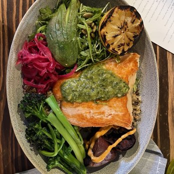 LUNA Mexican Kitchen - Salmon bowl - Mexican Near Me - San Jose, California LUNA Mexican Kitchen - Salmon bowl - Mexican Near Me - San Jose, California