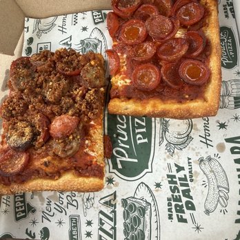Prince Street Pizza - Meat lovers and spicy pep - Pizza Near Me - Miami Beach, Florida