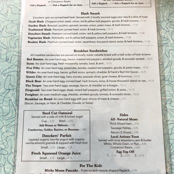 Donckers - Breakfast menu - Candy Stores Near Me - Marquette, Michigan Donckers - Breakfast menu - Candy Stores Near Me - Marquette, Michigan