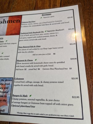 Menu photo 7 The Irishmen Everett, WA Menu photo 7 The Irishmen Everett, WA