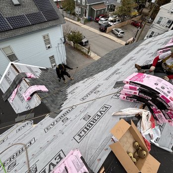EKD Construction Services - Starting to install shingles of Owen's Corning - Roofing Near Me - Lowell, Massachusetts