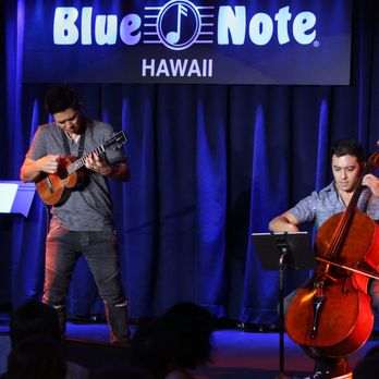 Mana Music Hawaii - Mana Music Cellist Joshua Nakazawa performing with Jake Shimabukuro at the Blue Note Hawaii - Musicians Near Me Mana Music Hawaii - Mana Music Cellist Joshua Nakazawa performing with Jake Shimabukuro at the Blue Note Hawaii - Musicians Near Me