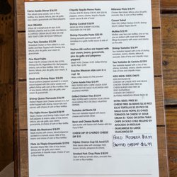 La Cabaña Del Tequila - Menu July 2023