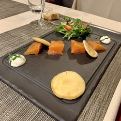Au Cheval Noir - Salmon appetizer