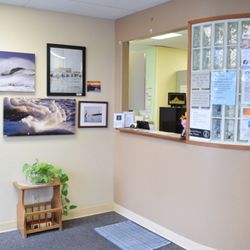Fengli Lan, LAc, PhD, QME, Prof. - Research-based Acupuncture - A corner of the reception room of Scotts Valley Office: 5403 Scotts Valley Dr. Suite A