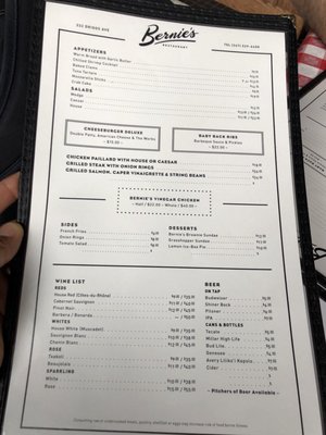 Menu photo 8 Bernie's Brooklyn, NY