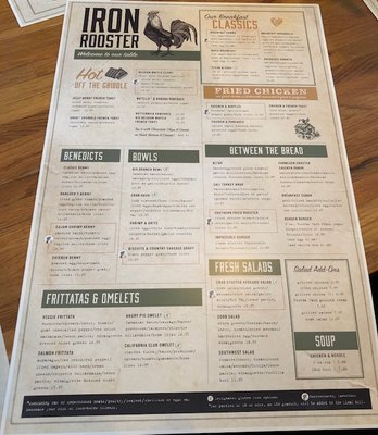 Menu photo 8 Iron Rooster Cockeysville, MD