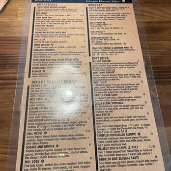 The Mill Steakhouse + Spirits - Menu - Sports Bars Near Me - Milton, Washington The Mill Steakhouse + Spirits - Menu - Sports Bars Near Me - Milton, Washington