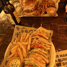Club Sandwich and Nashville Chichen sandwich Club Sandwich and Nashville Chichen sandwich