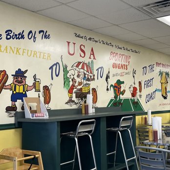 Hot Dog Hut - Inside wall art - Hot Dogs Near Me - Jacksonville Beach, Florida