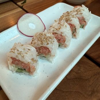 Katsu-Ya - Spicy tuna soy wrap - Sushi Bars Near Me - Seattle, Washington Katsu-Ya - Spicy tuna soy wrap - Sushi Bars Near Me - Seattle, Washington