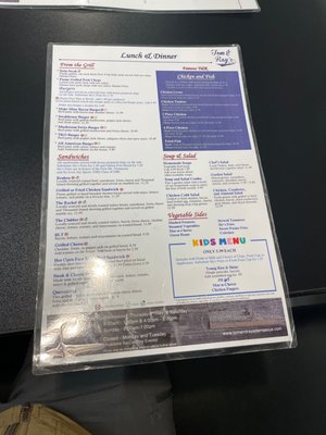 Menu photo 1 Tom and Ray's Family Restaurant Damascus, MD