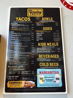 Menu photo 7 Rusty Taco Scottsdale, AZ