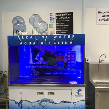 Alpha Water - Interior alkaline water dispensing table - Water Stores Near Me - Henderson, Nevada Alpha Water - Interior alkaline water dispensing table - Water Stores Near Me - Henderson, Nevada