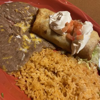Los Dos Amigos Hacienda - Shredded beef chimichanga - Mexican Near Me - Eugene, Oregon
