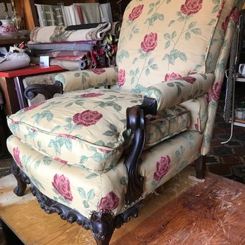 Tocci's Drapery Shop - Grandma's Chair AFTER - Furniture Reupholstery Near Me - Indiana, Pennsylvania Tocci's Drapery Shop - Grandma's Chair AFTER - Furniture Reupholstery Near Me - Indiana, Pennsylvania
