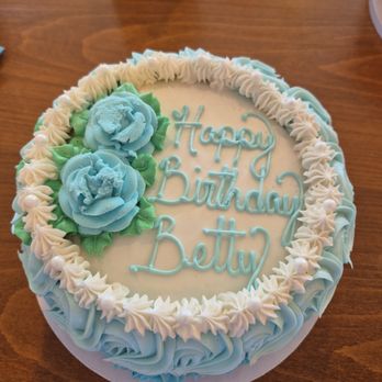Cakes By Kari - Aqua cake for Betty in June - Custom Cakes Near Me Cakes By Kari - Aqua cake for Betty in June - Custom Cakes Near Me