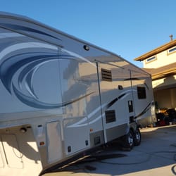 Elegant Detailing - Full wash and wax on this beautiful 5th wheel.