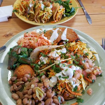 Tumerico - Near- mexican plate. Far- crispy potato taco plate. - Vegan Near Me - Tucson, Arizona Tumerico - Near- mexican plate. Far- crispy potato taco plate. - Vegan Near Me - Tucson, Arizona