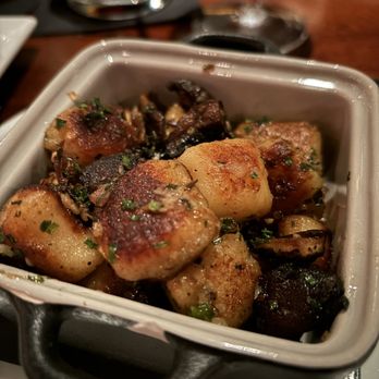 Different Pointe of View - Parmesan crispy gnocchi with wild mushrooms. - New American Near Me - Phoenix, Arizona