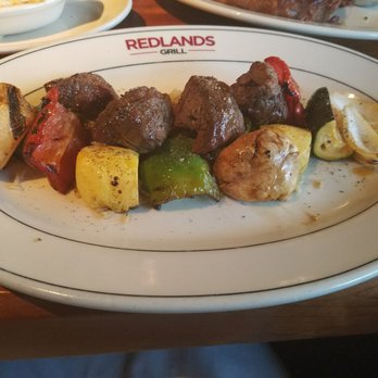 J. Alexander's Restaurant - Filet mignon kabob on a bed of rice - New American Near Me - Englewood, Colorado