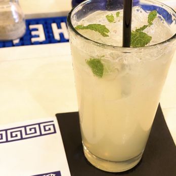 Opa! - Famous Lemonade Lemonade vodka with Ouzo, honey and mint - Greek Near Me - Oxford, Mississippi Opa! - Famous Lemonade Lemonade vodka with Ouzo, honey and mint - Greek Near Me - Oxford, Mississippi
