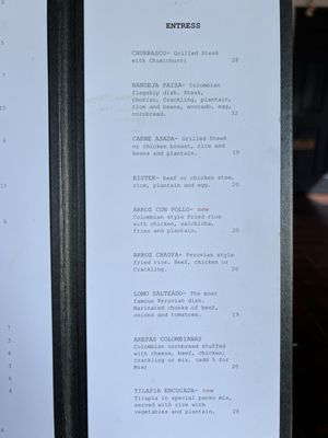 Menu photo 4 The Latin House Walker, MI