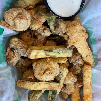 Montana Mike's Steakhouse - Fried Mushrooms and Zucchini Combo - American Near Me - Anderson, Indiana Montana Mike's Steakhouse - Fried Mushrooms and Zucchini Combo - American Near Me - Anderson, Indiana