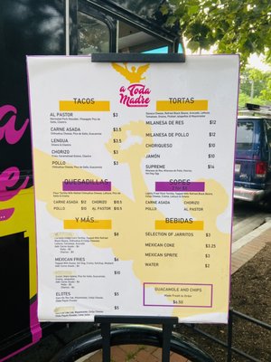 Menu photo 1 A Toda Madre Arlington, VA