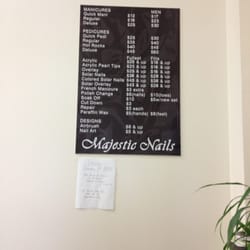 Majestic Nails - Price listing