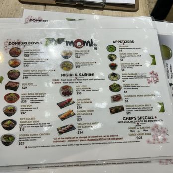 Momi Market - Menu - Japanese Near Me - Miami, Florida