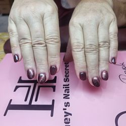 V Nails & Spa  - Burgundy CATS Eye