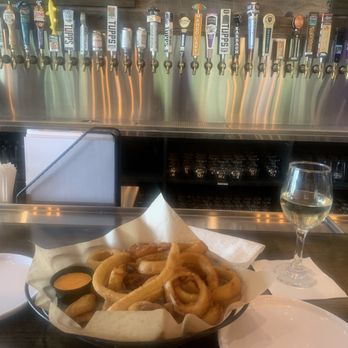 The Brass Tap - Prosper - Onion rings with boom boom sauce - Beer Bar Near Me - Prosper, Texas