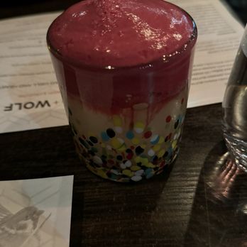 Sparrow + Wolf - Spring mountain sour with beet foam - yum! - New American Near Me - Las Vegas, Nevada